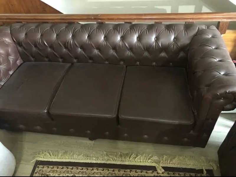 Office sofa/Visitor Sofa/Leather Sofa/Sofa/Sofa 5 seater in mint condi 0