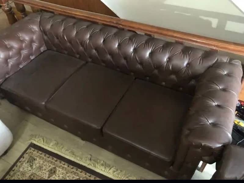 Office sofa/Visitor Sofa/Leather Sofa/Sofa/Sofa 5 seater in mint condi 3