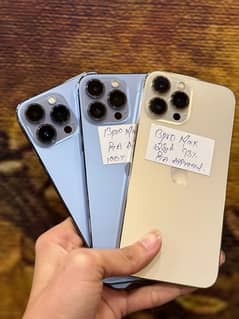 IPhone 13Pro Max 128GB & 256GB Gold & Blue PTA Approved