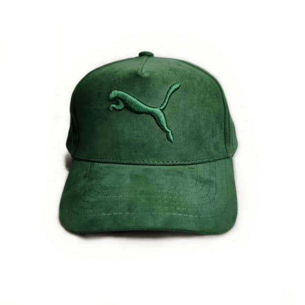 Green Puma suede cap 0