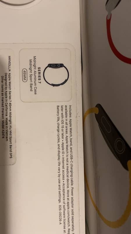 Apple Watch Series 7 45mm black color 1