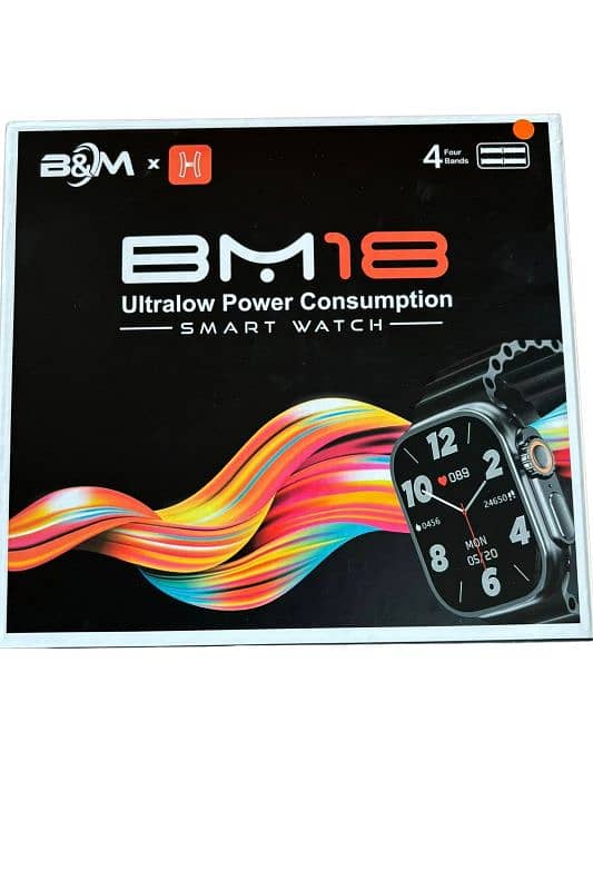 B&M BM18 Smartwatch – Ultra-Low Power with 8 Interchangeable Straps 12