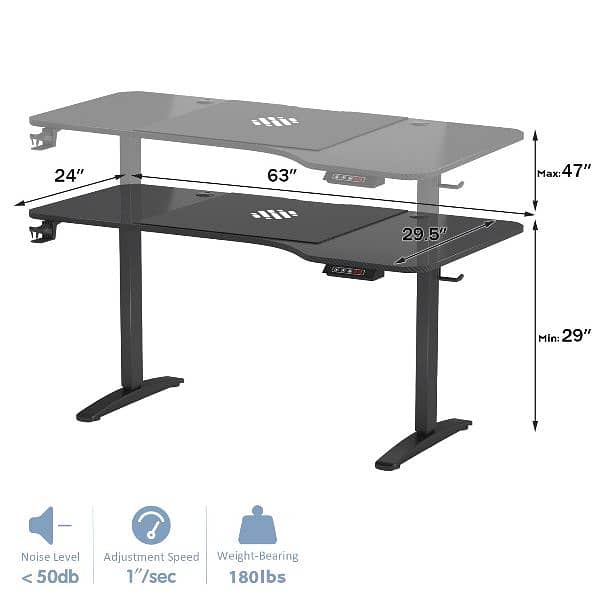 hight adjustable electric table in pakistan office table for home 2