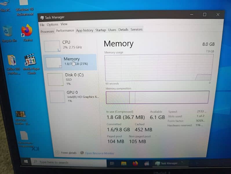 Dell 7480 i5 7th gen slim and beautiful machine 9