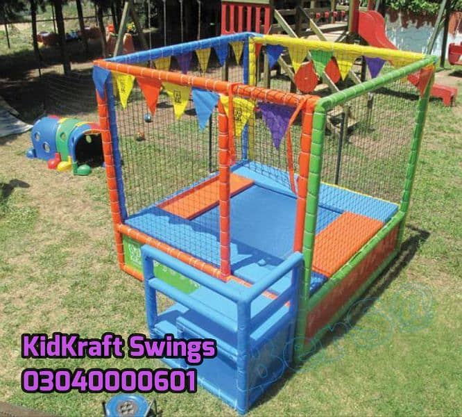 Slide, Swings, Kids rides, jhula, Spring rider, jungle gym, indoor set 4