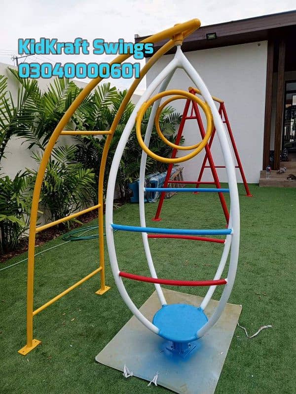 Slide, Swings, Kids rides, jhula, Spring rider, jungle gym, indoor set 8