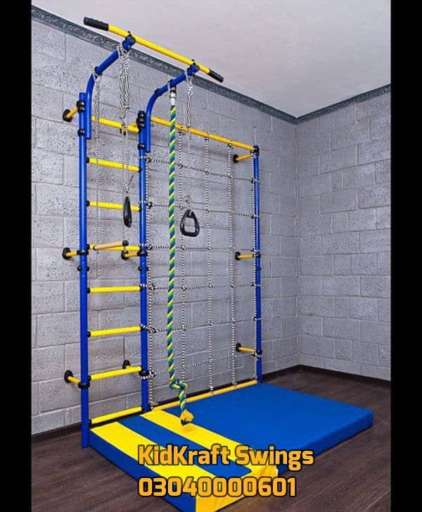 Slide, Swings, Kids rides, jhula, Spring rider, jungle gym, indoor set 14