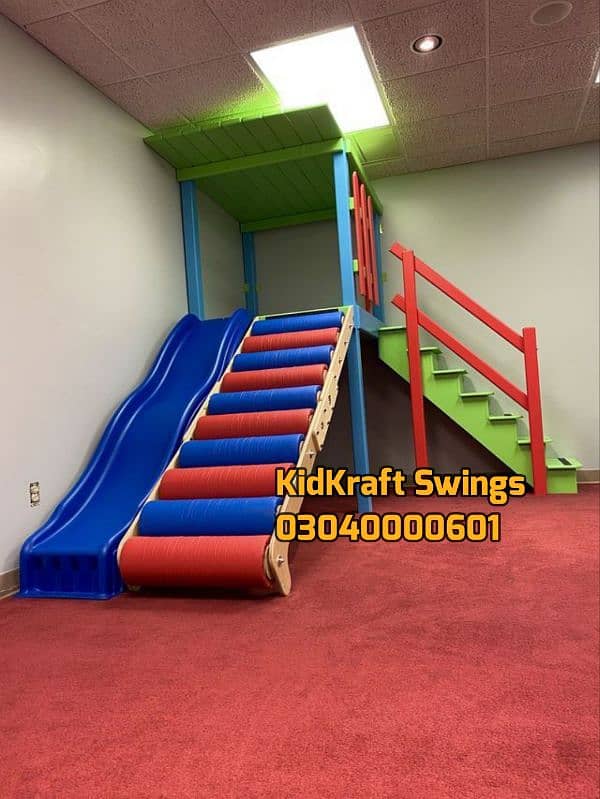 Slide, Swings, Kids rides, jhula, Spring rider, jungle gym, indoor set 15