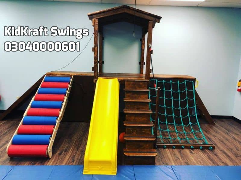 Slide, Swings, Kids rides, jhula, Spring rider, jungle gym, indoor set 17