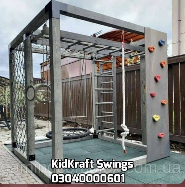 Slide, Swings, Kids rides, jhula, Spring rider, jungle gym, indoor set 19