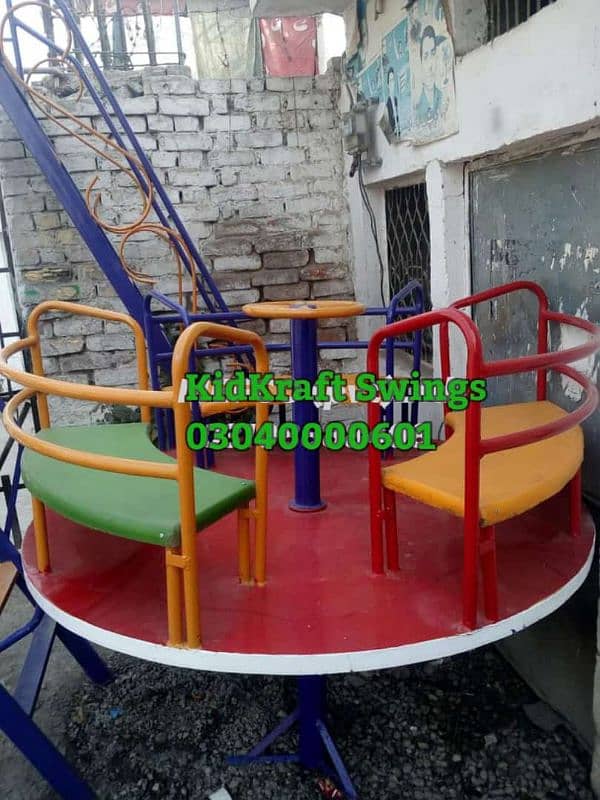 Slide, Swings, Kids rides, jhula, Spring rider, jungle gym, indoor set 17