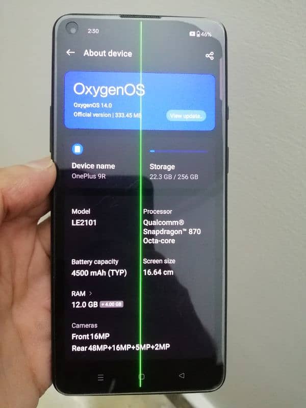 Oneplus 9r 12GB/256GB 6