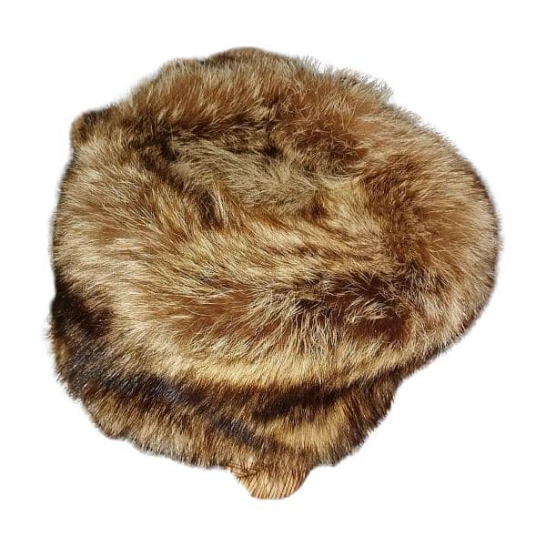 premium Quality Genuine Sheepskin and Furr Hat's For unisex Bucket cap 0