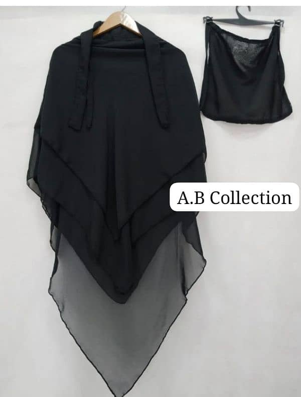 3 LAYERS HIJAB SET 2 PEC SET 3 LAYERS WITH NIKAB 5