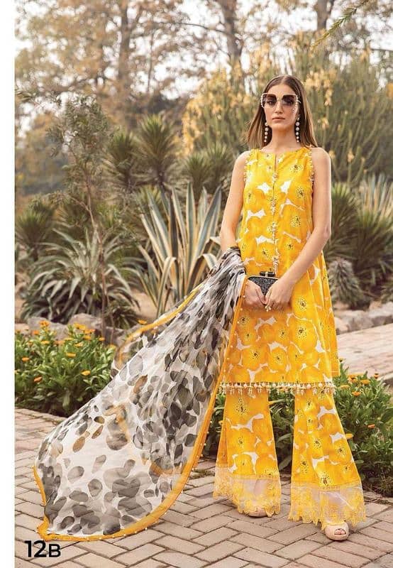 Luxury lawn collection/lawn/unstitched/branded/luxurious lawn 12