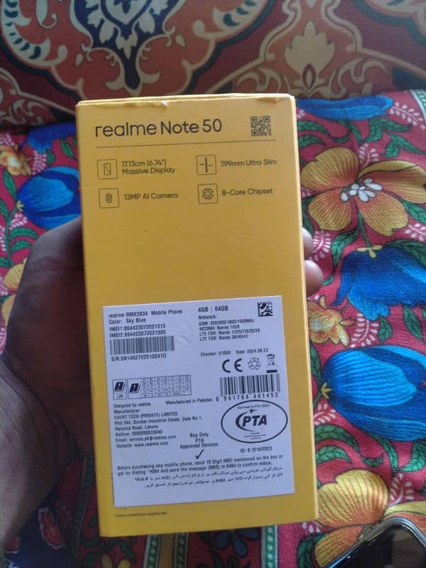 realme Note 50 full box WhatsApp number 03025798895 9