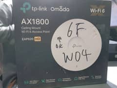 tplink AX1800 eap620 xd wifi6 ceiling dual band access point