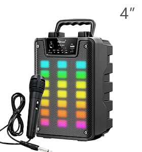 Gts-2066 Bluetooth Speaker Led Light And Wireless Microphone 2
