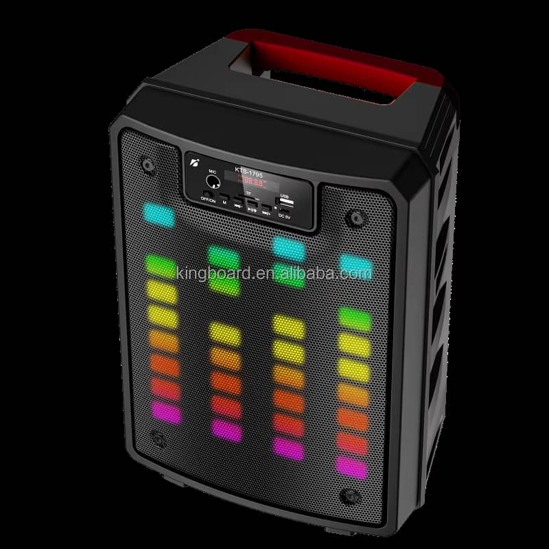 Gts-2066 Bluetooth Speaker Led Light And Wireless Microphone 16