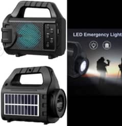 New Portable Speaker Clean Sound High Quality With Solar & Led Lights