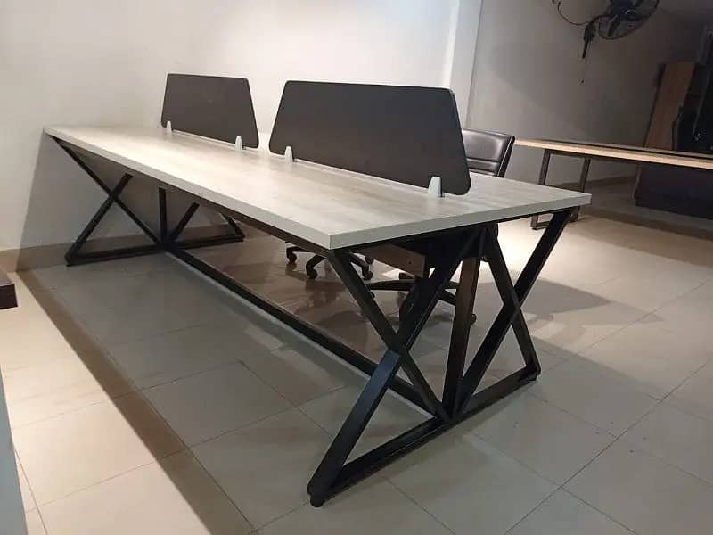 Size 8x4 Workstation Table For 6 Person Rs 28500 2