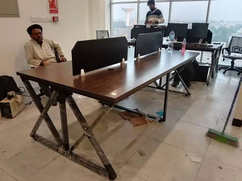 Size 8x4 Workstation Table For 6 Person Rs 28500 4