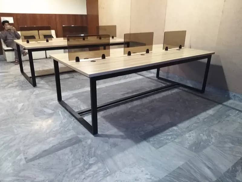 Size 8x4 Workstation Table For 6 Person Rs 28500 12