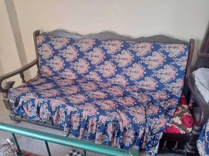 double bed and Sofa set 5