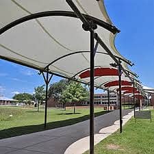 tensile fabric Tensile roof structur PVC & PTFE Tensile Structures 3