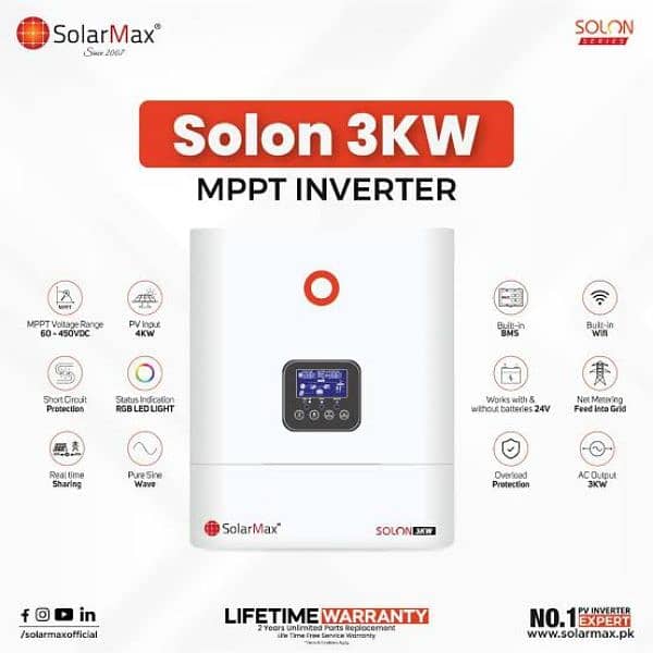 solarmax p4000 3kw hybrid inverter 0