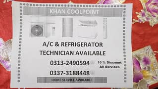 Ac & Fridge Technicain Available