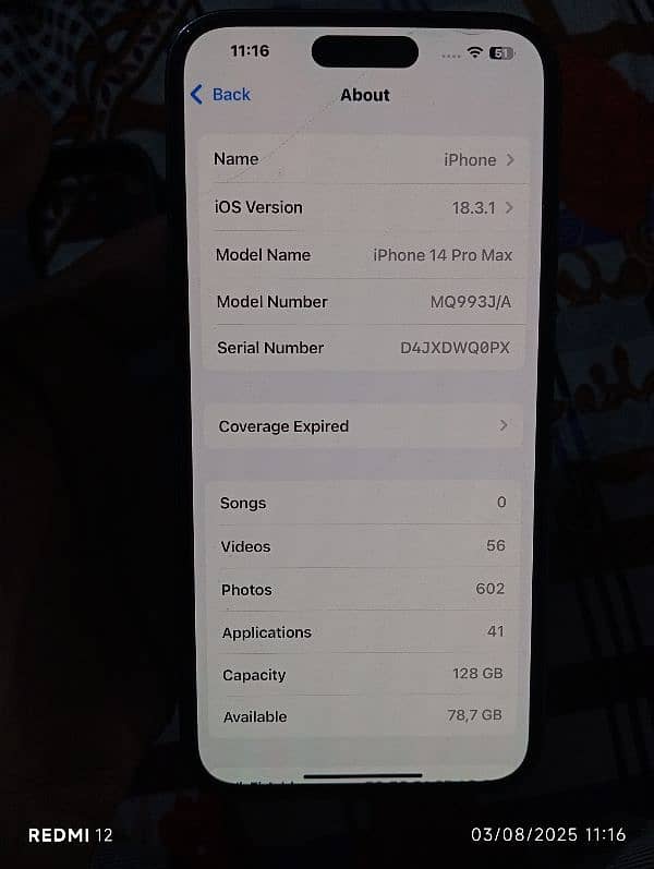 Apple Iphone 14pro max Factory unlock non pta 6