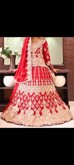 3peice beautiful Heavy Bridal Lehnga  for sale