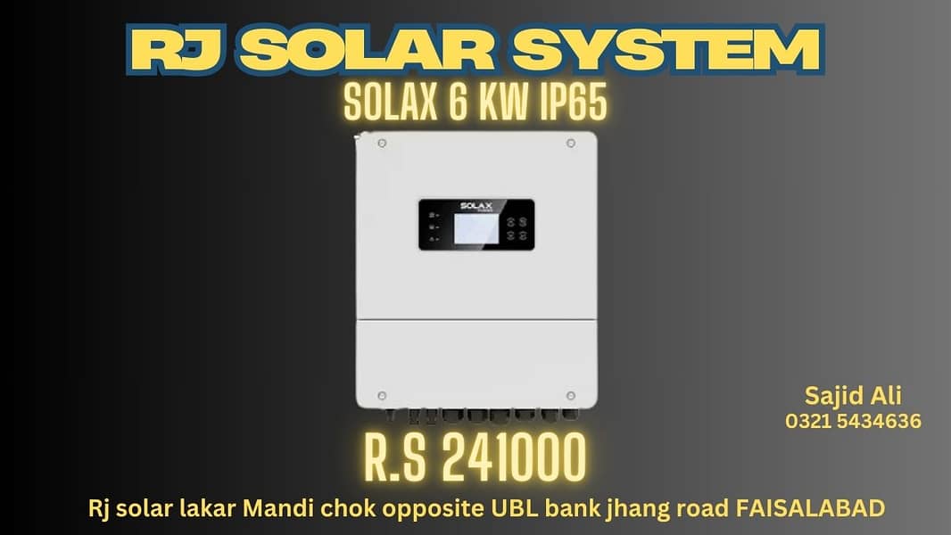 solax 6kwip 65/ inverter/solar inverter/hybrid LV/solar inverter 0