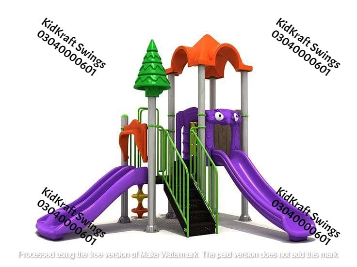 kids Slide/Swings/Kids rides/jhula/Spring rider/jungle gym/gazebo/bar 6