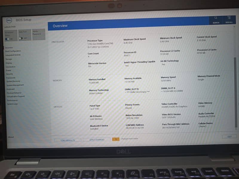dell latitude 5420 0