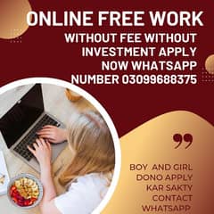 ONLINE FORM FILLING WORK ZERO INVEST APPLY NOW WHATSAPP 03099688375