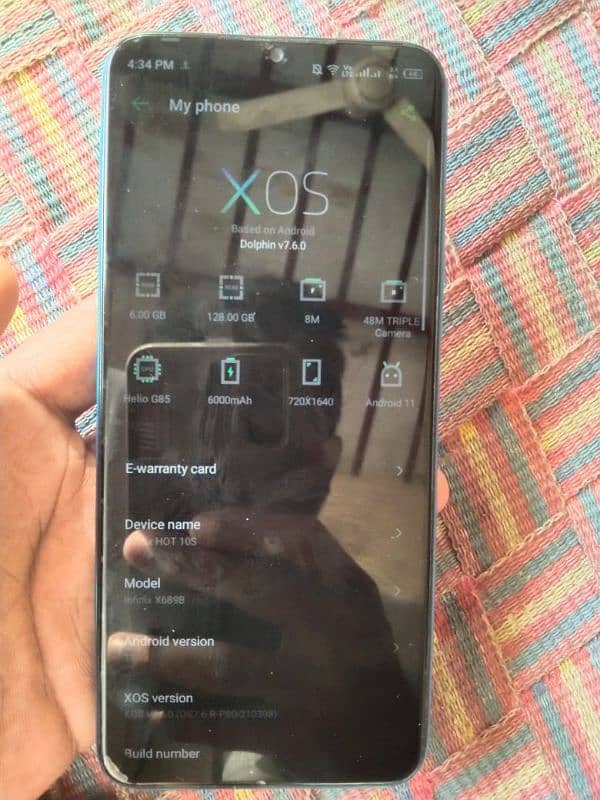 Infinix hot 10s condition 10\8 0