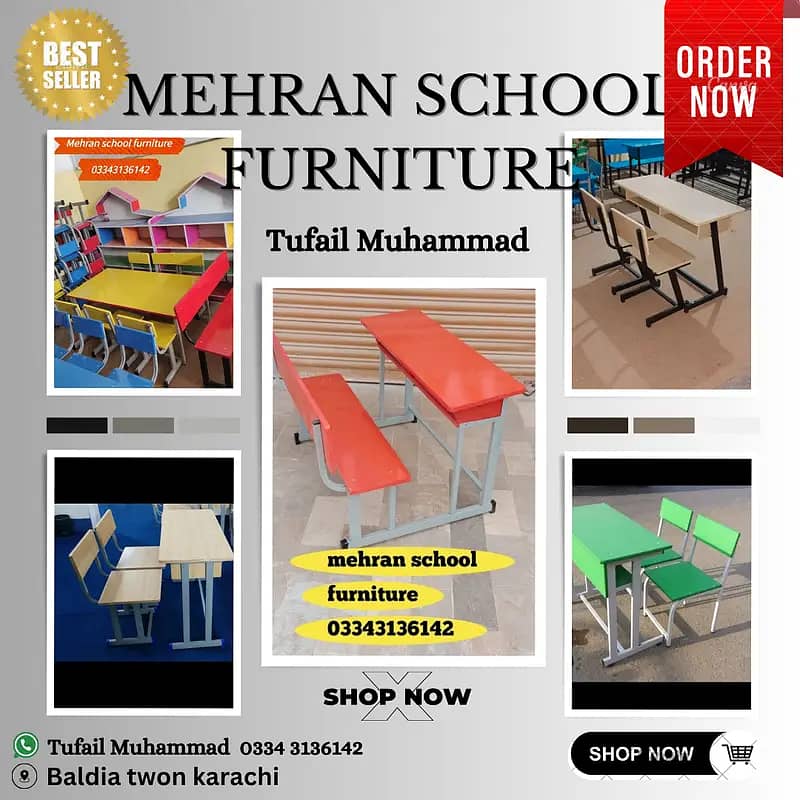 School furniture/school chair/desk/bench/chair table/chairs 0
