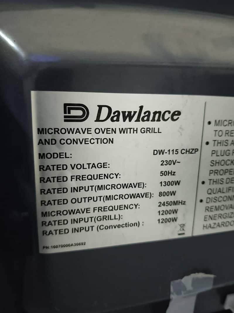 Dawlance Microwave 5