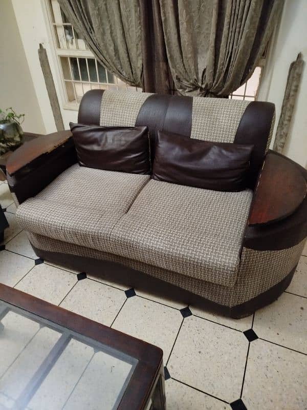 5 seater Sofa Set with Single Sofa 2