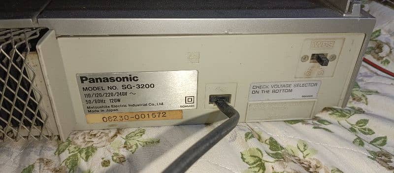 Panasonic Model. No Sg_3200 2