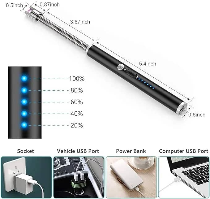 USB Rechargeable Lighter Flexible and Windproof 1