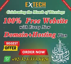 Ramzan Offer Get 100% Free Website with Every New Domain+Hosting Plan