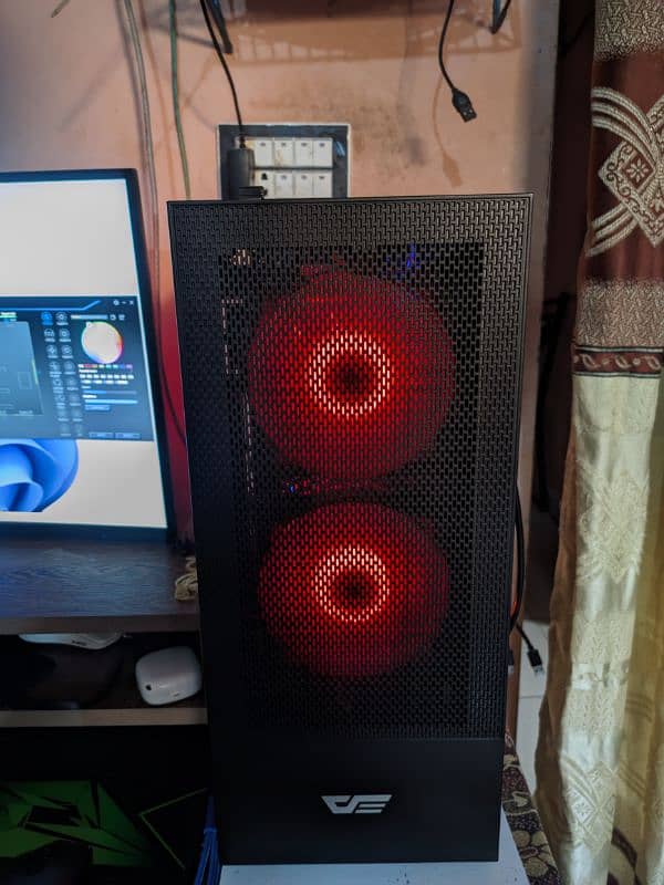 Budget Gaming PC Ryzen 2600 RX590 RGB Case 4