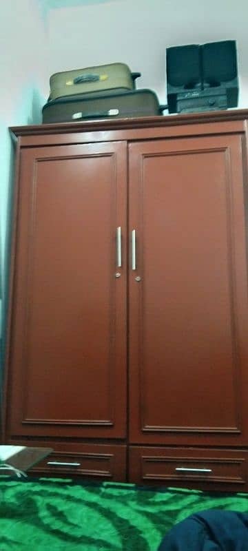 wardrobe hard wood  3 months used like new 0