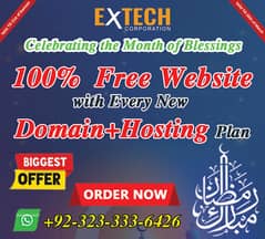 Ramzan Offer Get 100% Free Website with Every New Domain+Hosting Plan