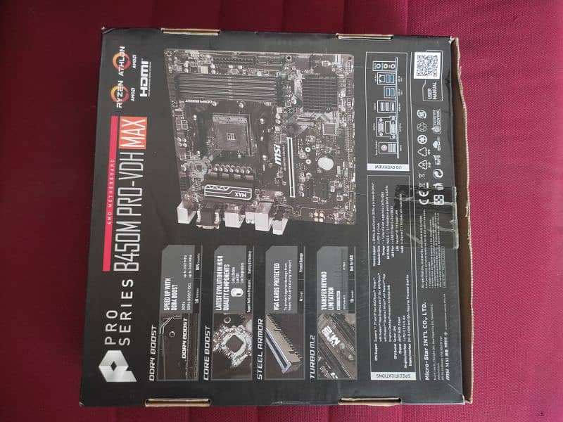 AMD MSI Gaming Motherboard B450 Brand New URGENT SALE -03334239020 6