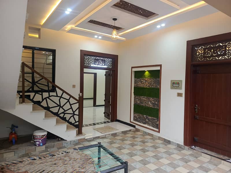 Ultra Designer Beautiful 6 Marla One and Half Story House for Sale With All Facilities in Airport Housing Society Near Gulzare Quid Express Highway Gulberg Greens Residencia 5