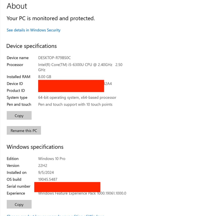 Microsoft Surface Pro 4 i5-6th Gen 8/256 3